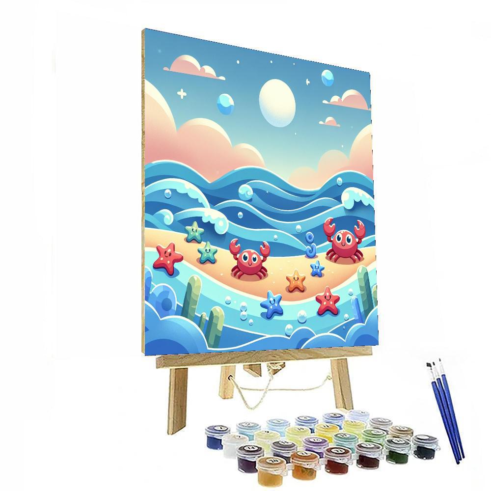 Playful Ocean Playground Painting By Numbers Kit