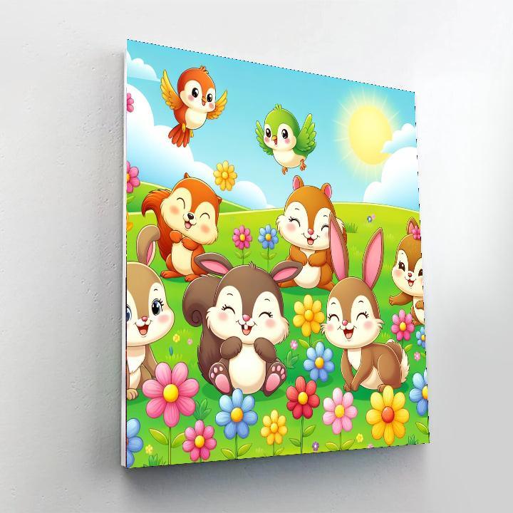 Bouncy Animal Adventures Paint By Number