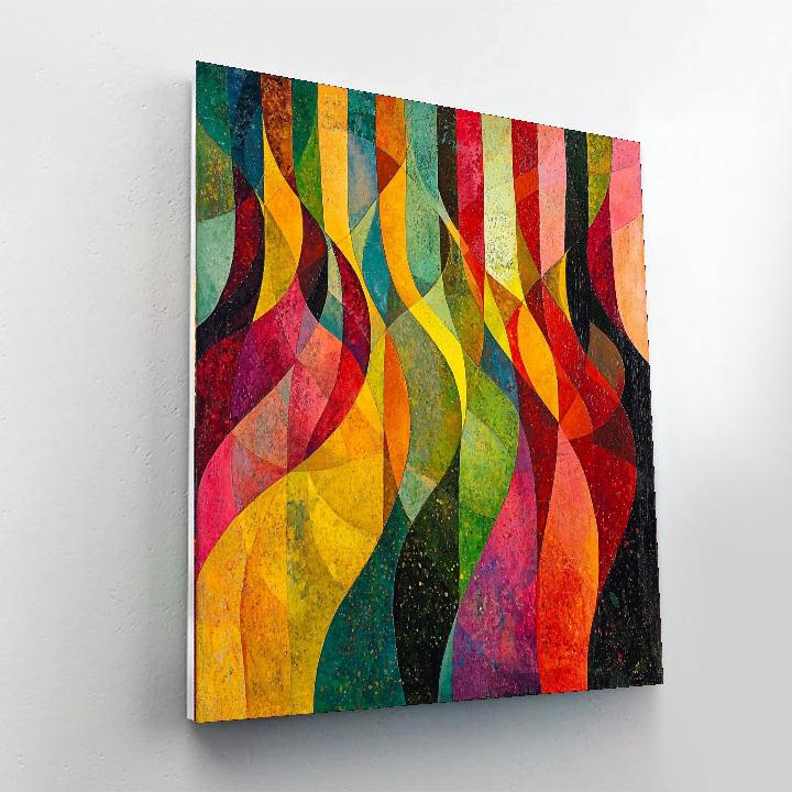 Paul Klee Inspired Vibrant Pathways  Paint By Number