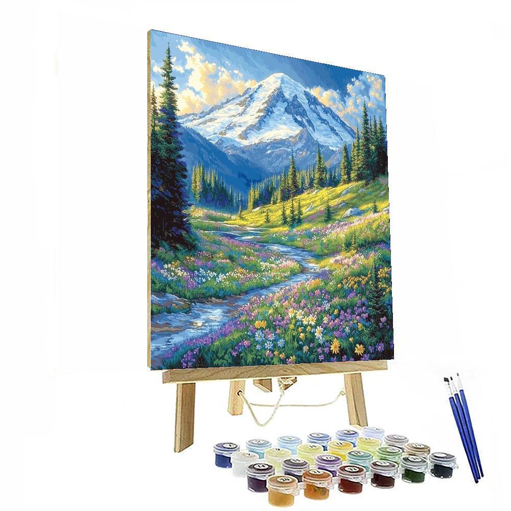 Mount Rainier - Washington Paint By Numbers