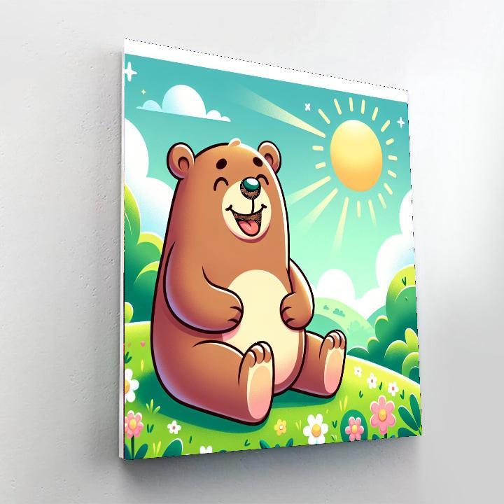 Cheerful Bear Paint By Color