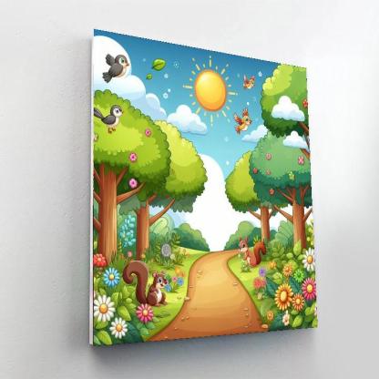 Joyful Nature Trail Number Painting
