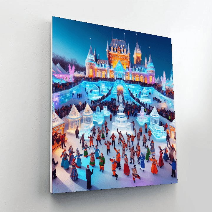 Winter Carnival - Quebec City, Canada Paint By Numbers Art
