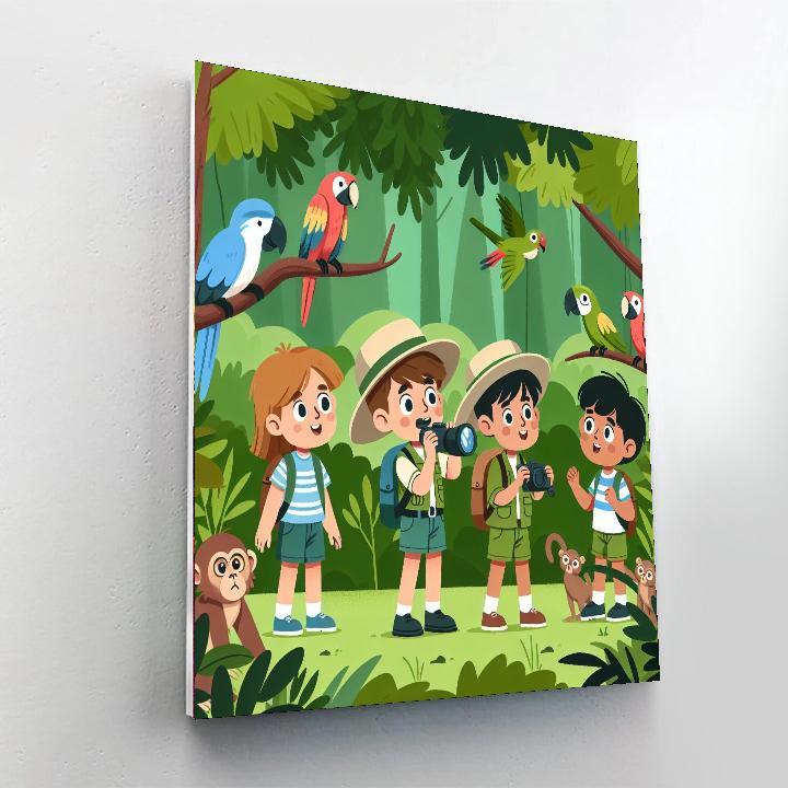 Jungle Safari Escape Paint By Numbers Art