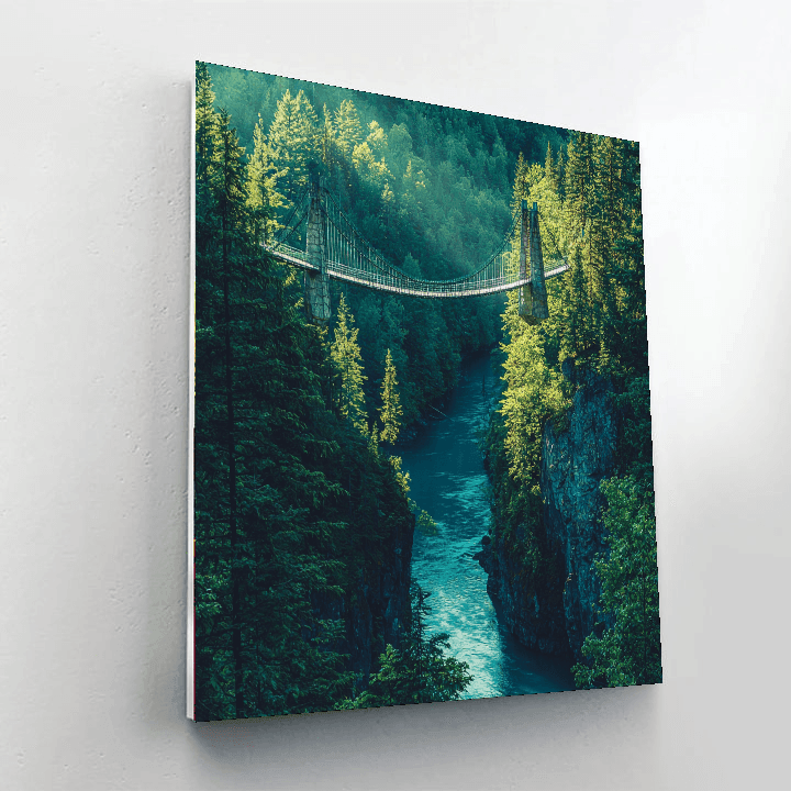 Capilano Suspension Bridge - British Columbia, Canada Paint By Numbers Kits