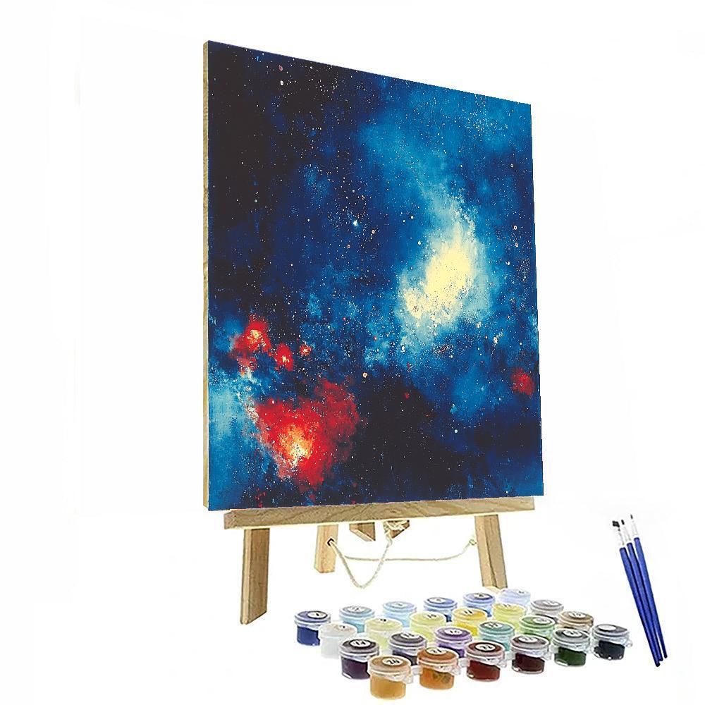 Joan Miró Inspired Nebula Exploration  Paint By Number