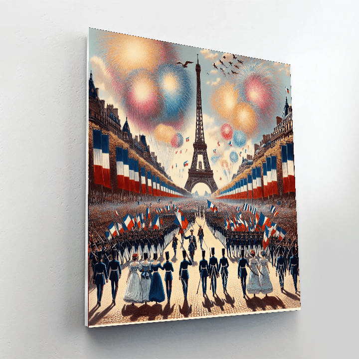 Bastille Day Celebrations - Paris Paint By Numbers Art