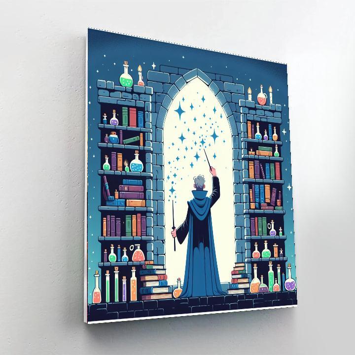 Mystical Wizard Tower Painting Number Kit