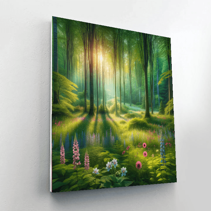 Mesmerizing Forest Glade Paint By Number