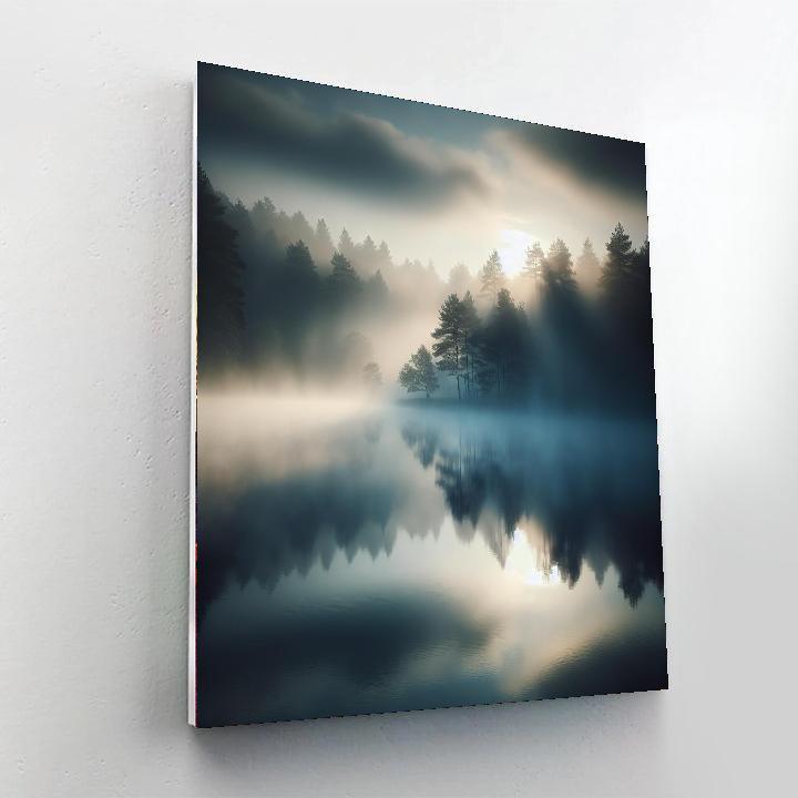 Quiet Lake At Dawn Paint By Numbers Art