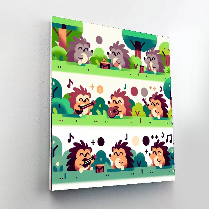 Harmonious Hedgehog Harmony Numbered Painting Kits