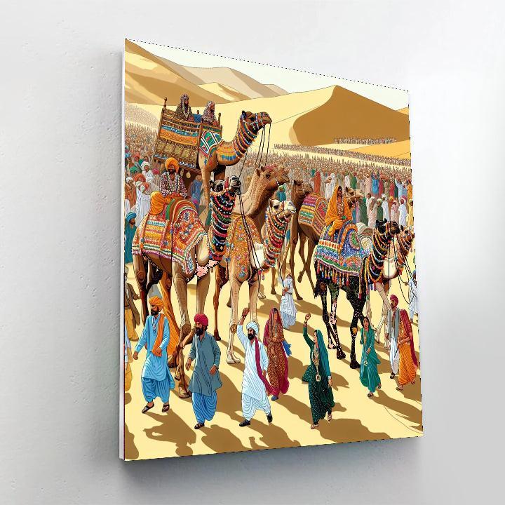 Bikaner Camel Festival - India Numbered Painting Kits
