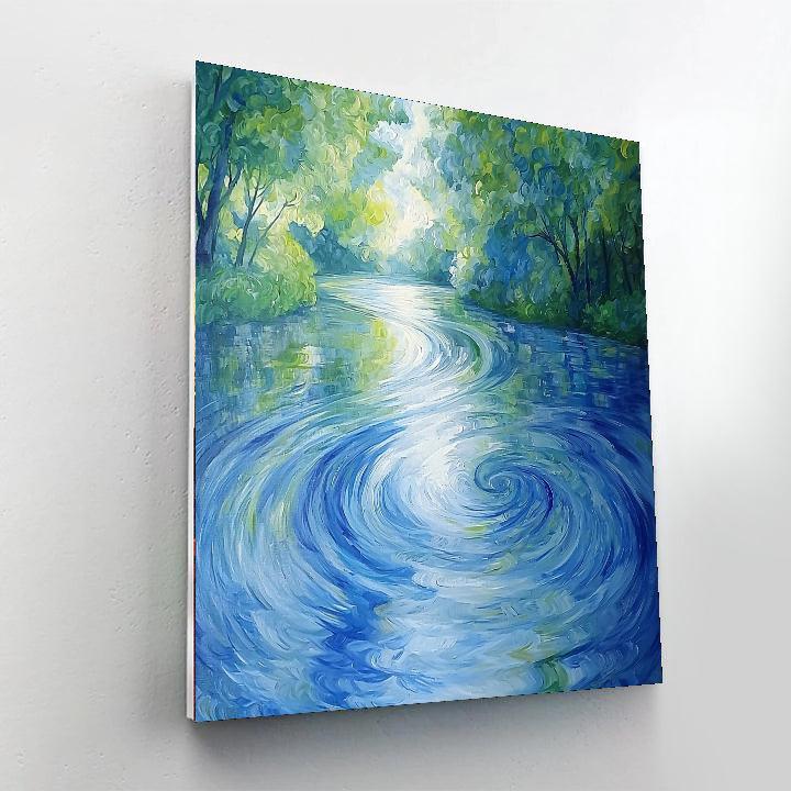 Paul Cézanne Inspired Mystical Reflections  Paint By Numbers Kits