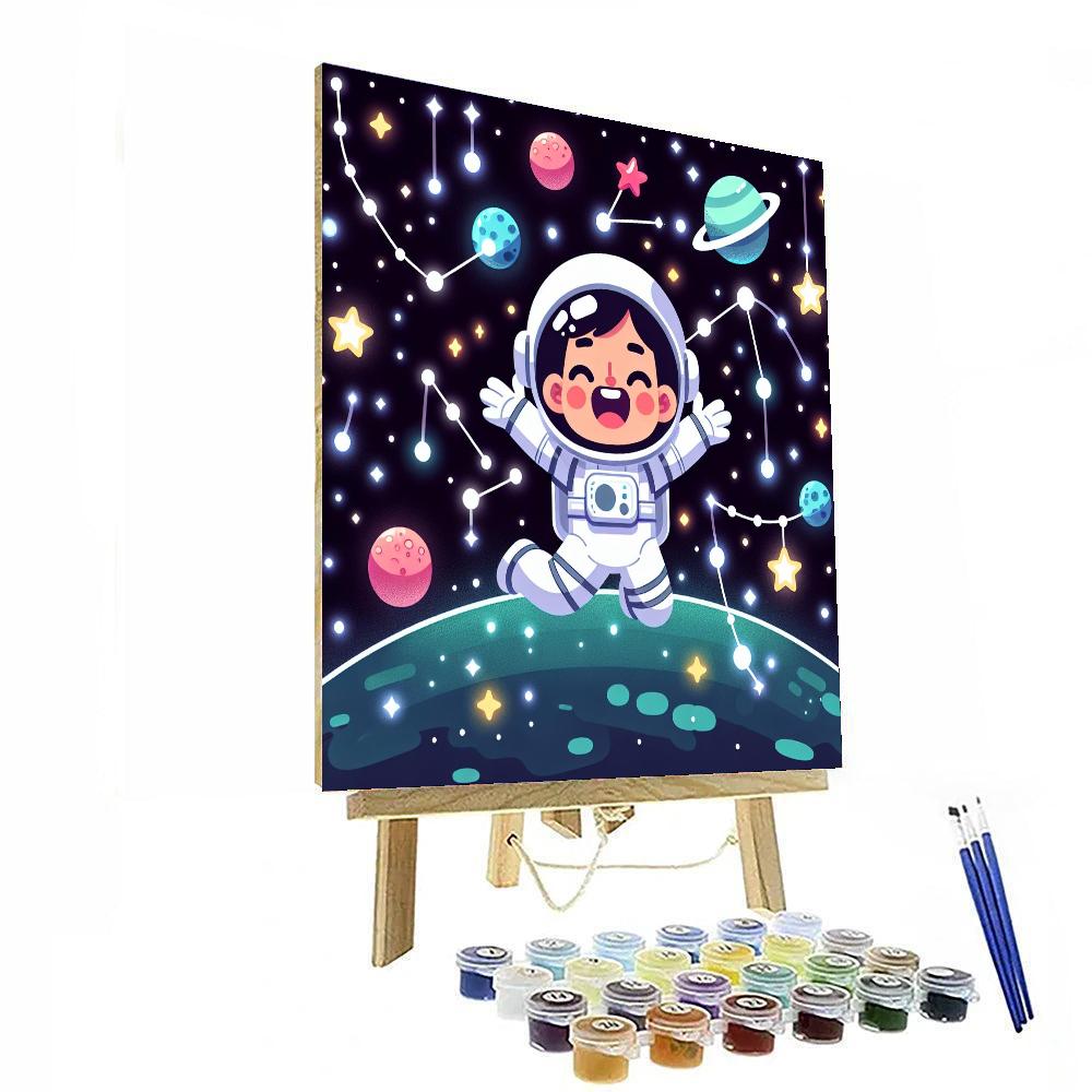 Epic Space Journey Number Painting