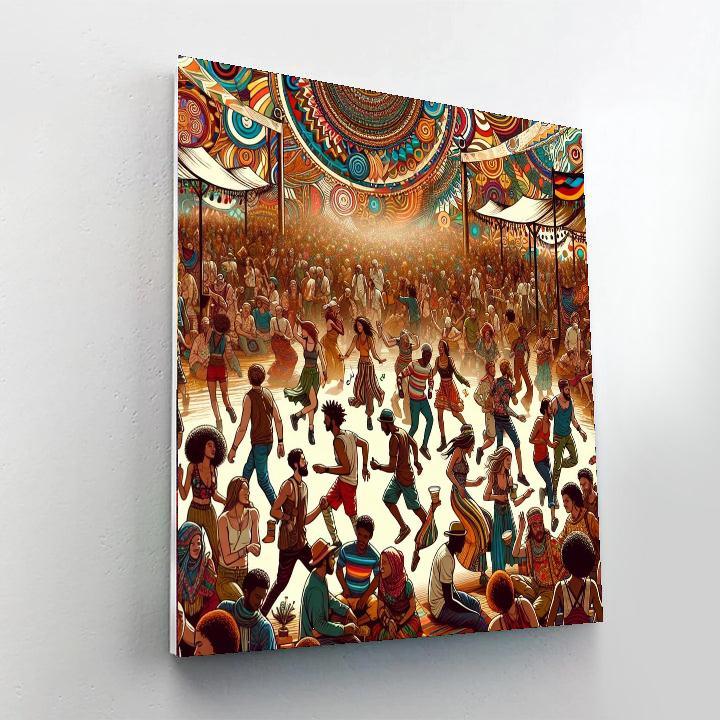Bohemian Festival Painting Number Kit