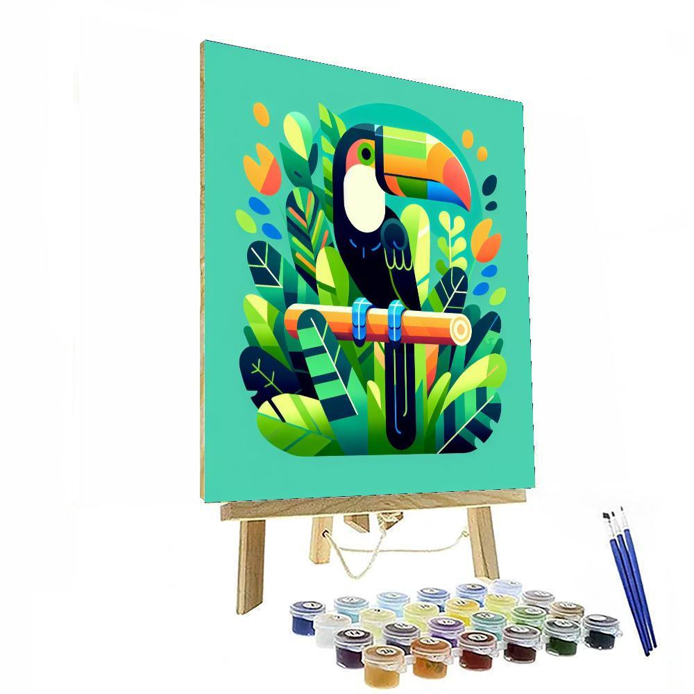 Tropical Toucan Expedition Paint By Numbers