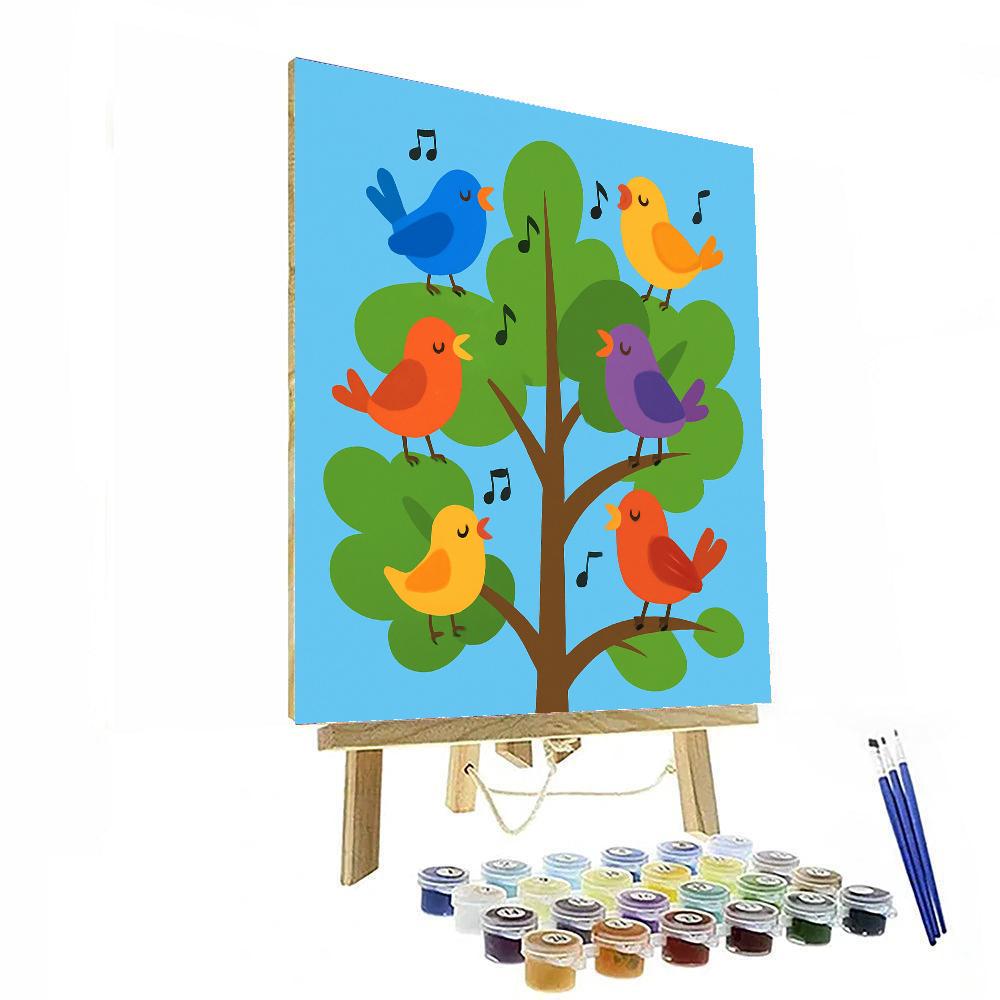 Melodious Bird Symphony DIY Paint By Numbers