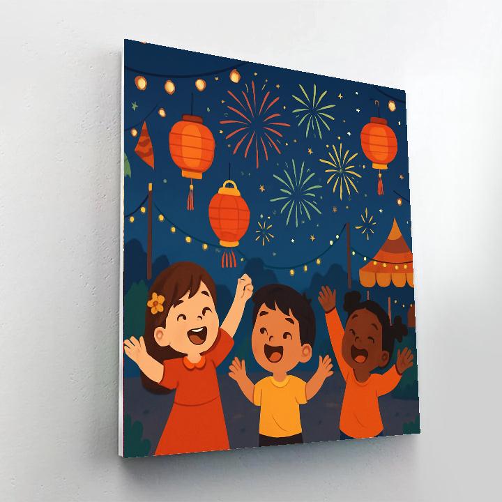 Bright Festival Of Lights Paint By Number
