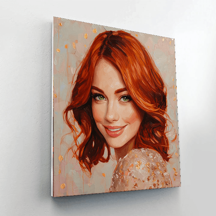 Emma Stone: Dancer Of Dreams And Stardom Paint By Numbers Art