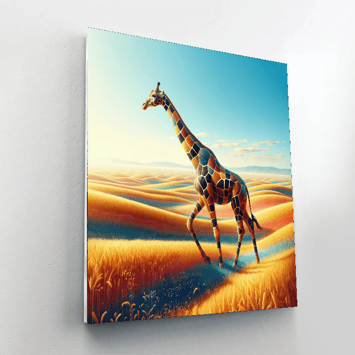 Giraffe's Serengeti Stroll Paint By Color