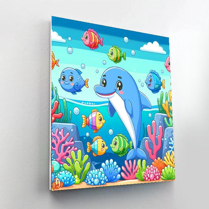 Incredible Underwater World Painting Number Kit