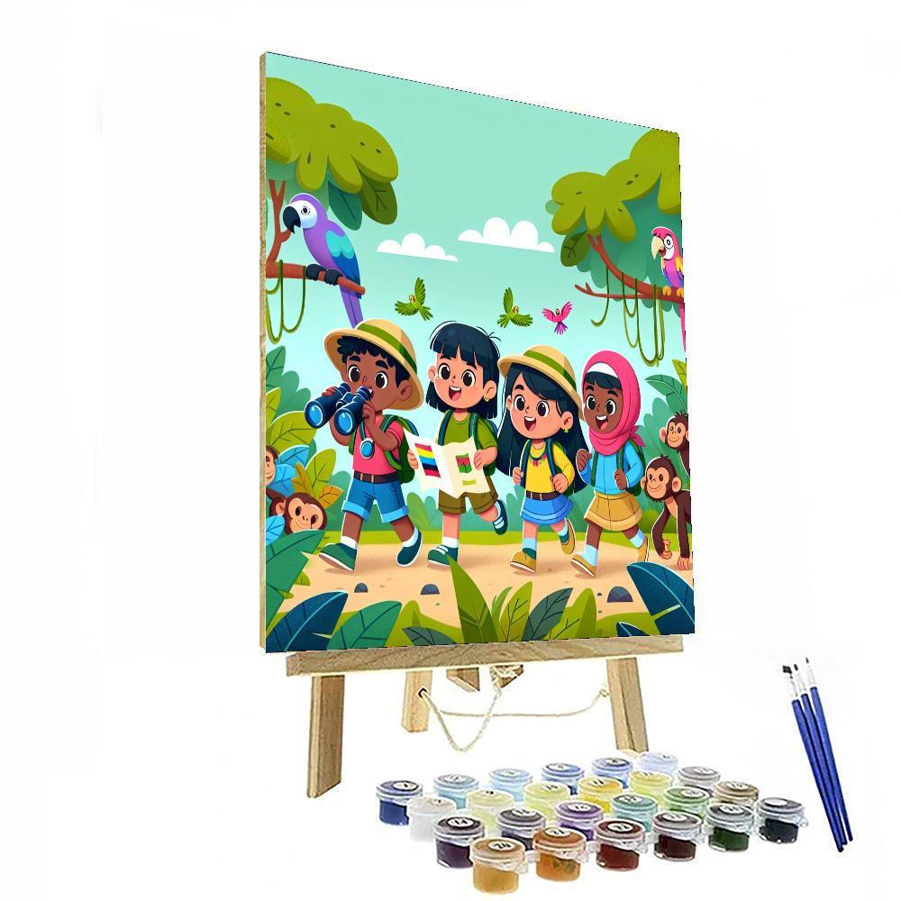 Jungle Exploration Journey Painting By Numbers Kit