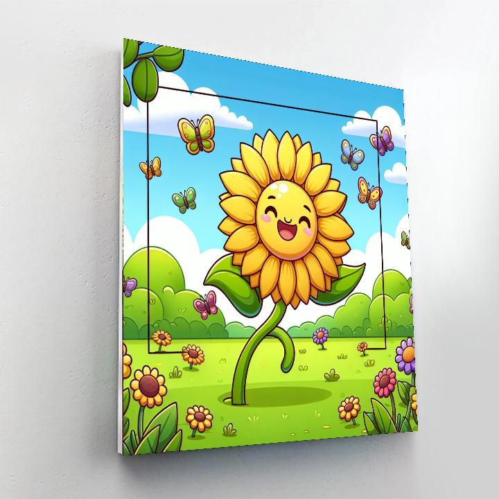 Adventurous Sunflower DIY Paint By Numbers