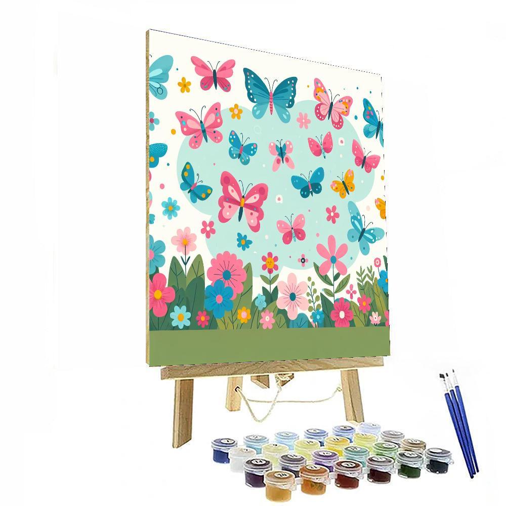 Wondrous Butterfly Garden - DIY Painting By Numbers Kit – Artistry Rack