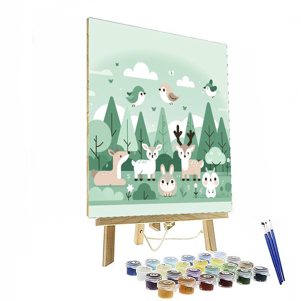 Majestic Woodland Walk Paint By Numbers Art