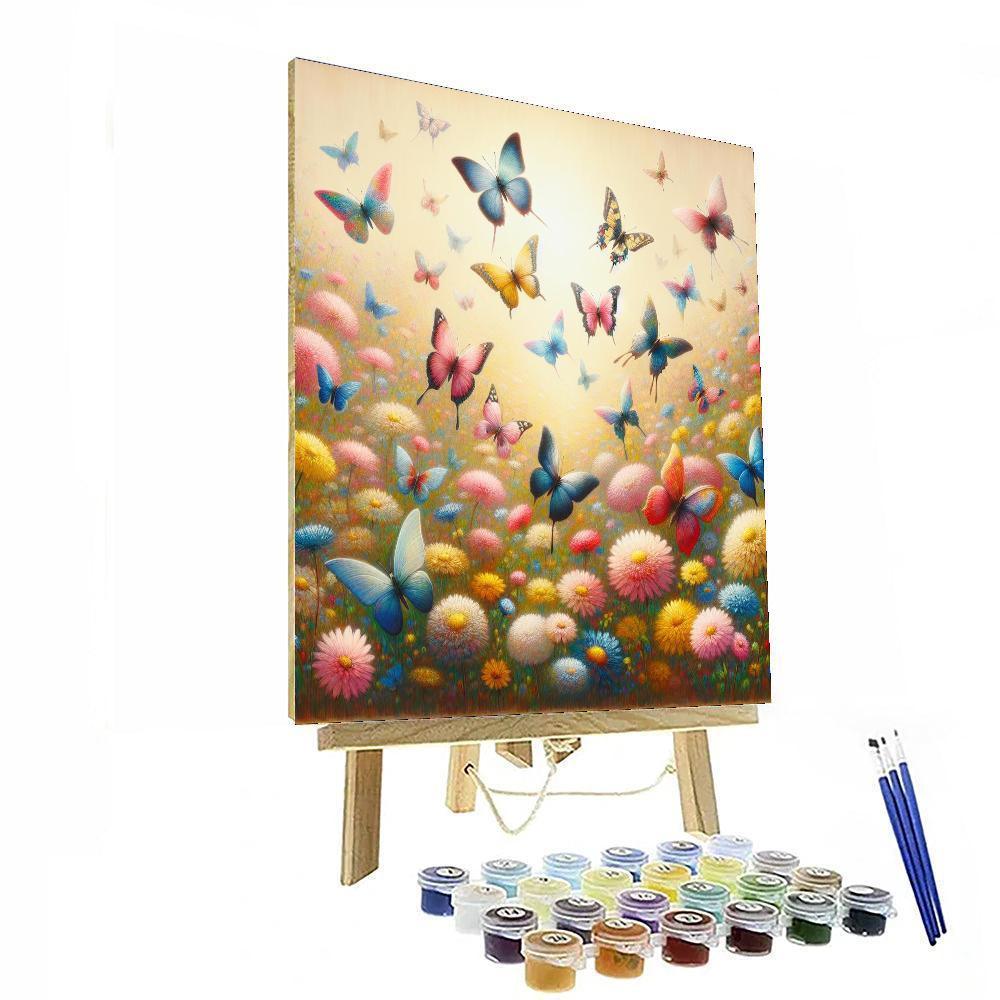 Butterfly's Gentle Dance DIY Paint By Numbers