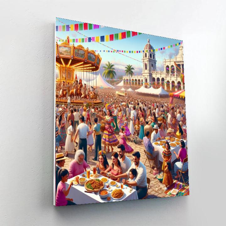 La Feria De San Marcos Painting Number Kit