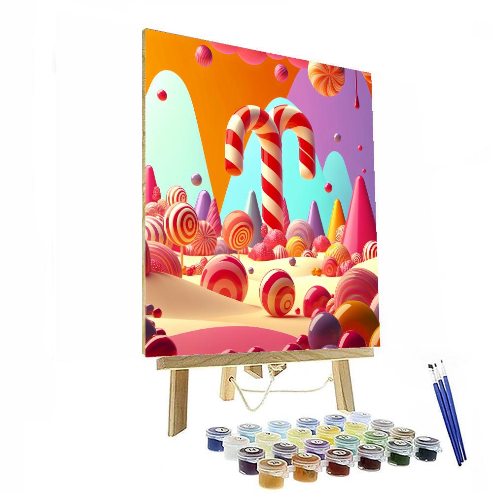 Enchanted Candyland Number Painting