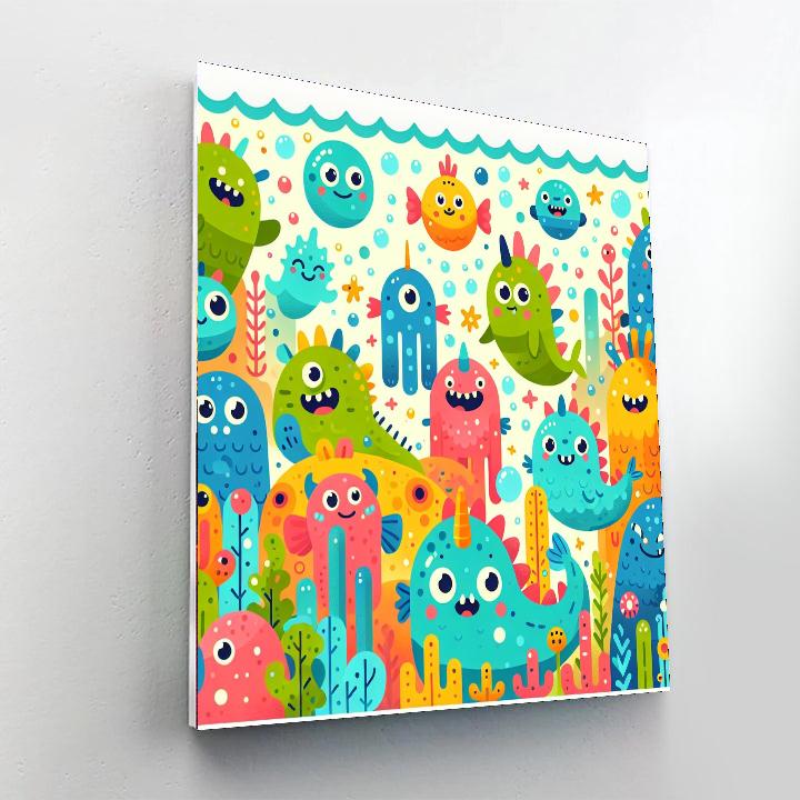 Fantastic Sea Monsters Paint By Color