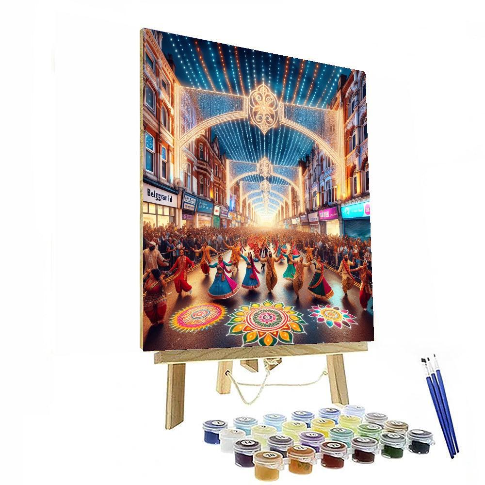 Diwali Light Festival - Leicester Number Painting