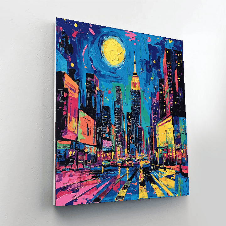 Jean-Michel Basquiat Inspired Urban Whirlwind  Paint By Numbers Art