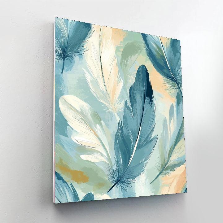 Leonardo Da Vinci Inspired Symphony Of Feathers  Paint By Numbers Art