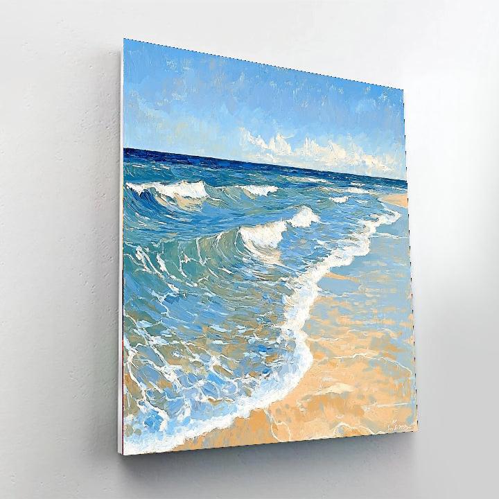 Paul Cézanne Inspired Breezy Coastal Bliss  Painting By Numbers Kit