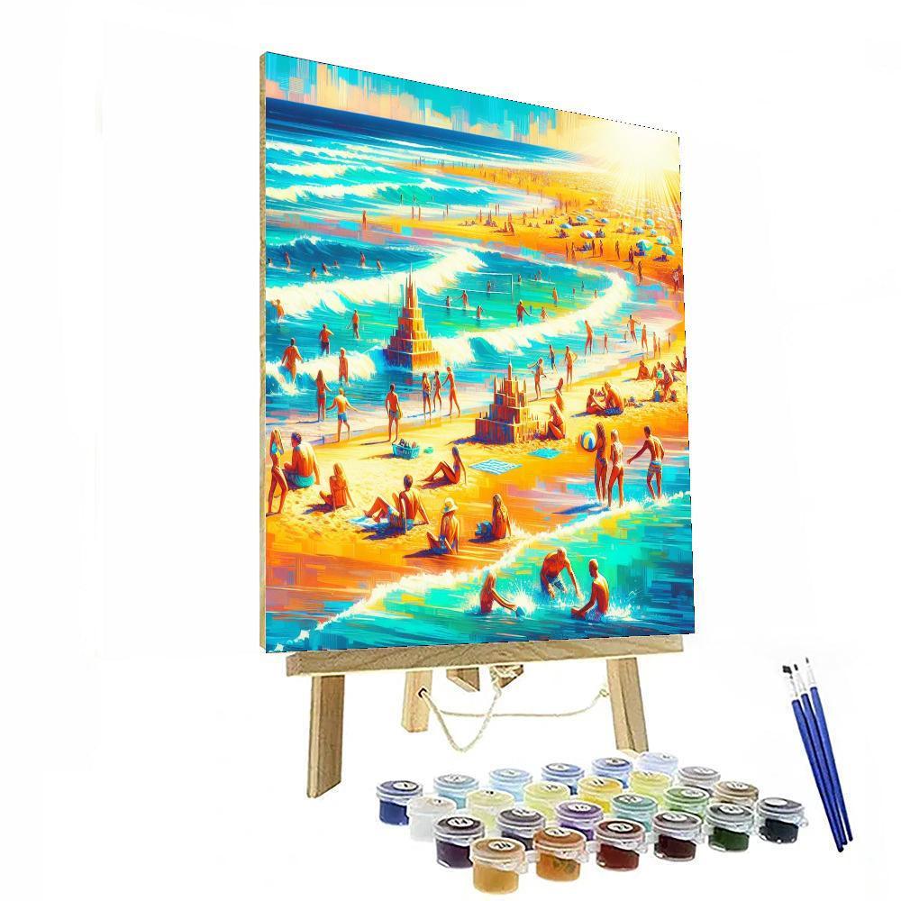 Summer Bliss Coastline Paint By Numbers Art