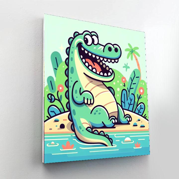 Silly Crocodile Paint By Numbers Kits