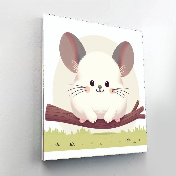 Chirpy Chinchilla Painting By Numbers Kit