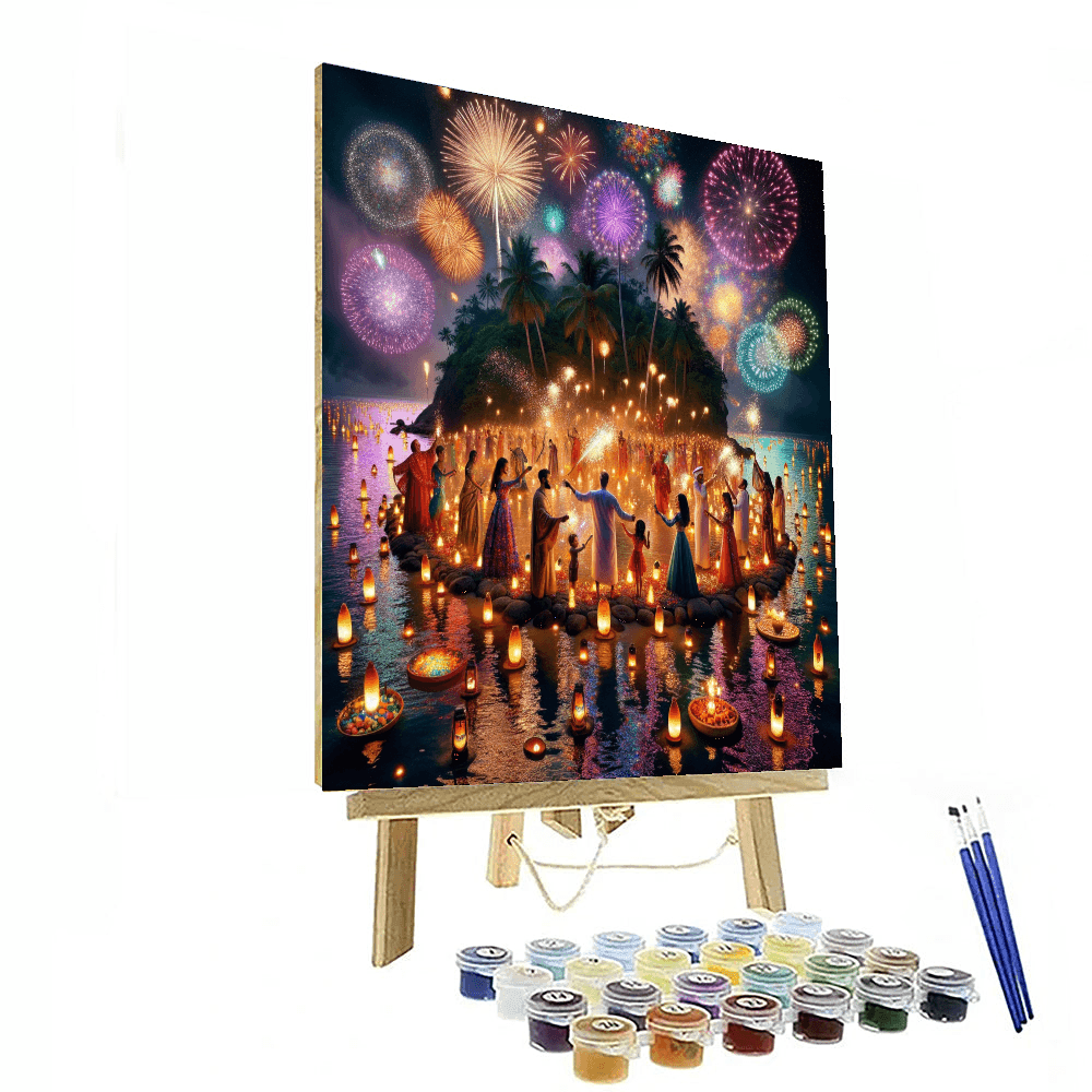 Diwali Festival Of Lights - Mauritius Paint By Color