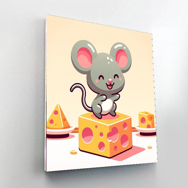 Mirthful Mouse Paint By Numbers Art