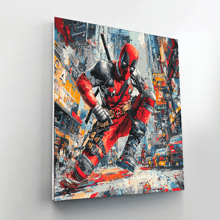 Ryan Reynolds: The Charismatic Wit Of Deadpool Painting Number Kit