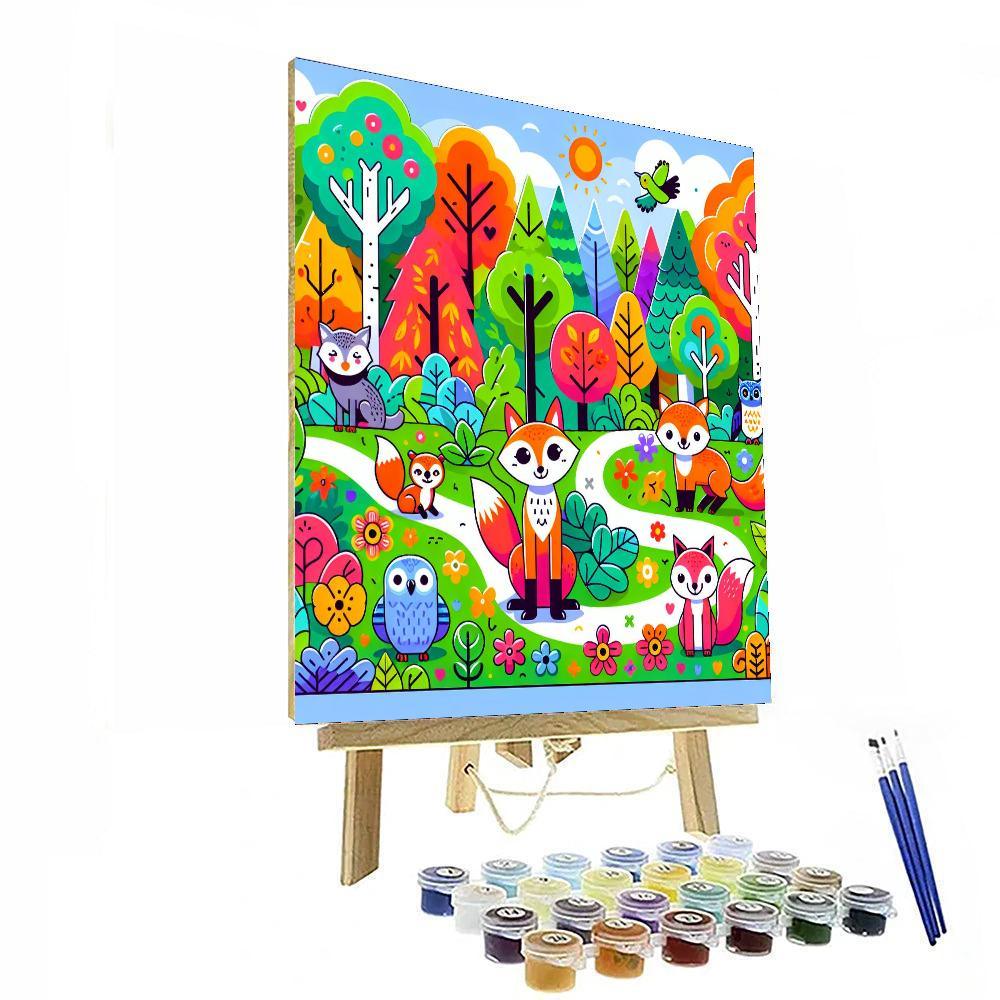 Playful Forest Adventures Paint By Number
