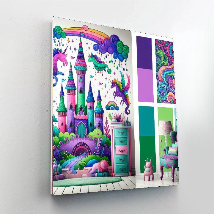 Fantasy Enchanted Kingdom Painting By Numbers Kit