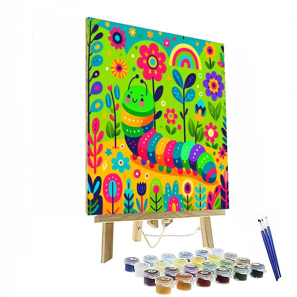 Cheery Caterpillar Crawl Numbered Painting Kits
