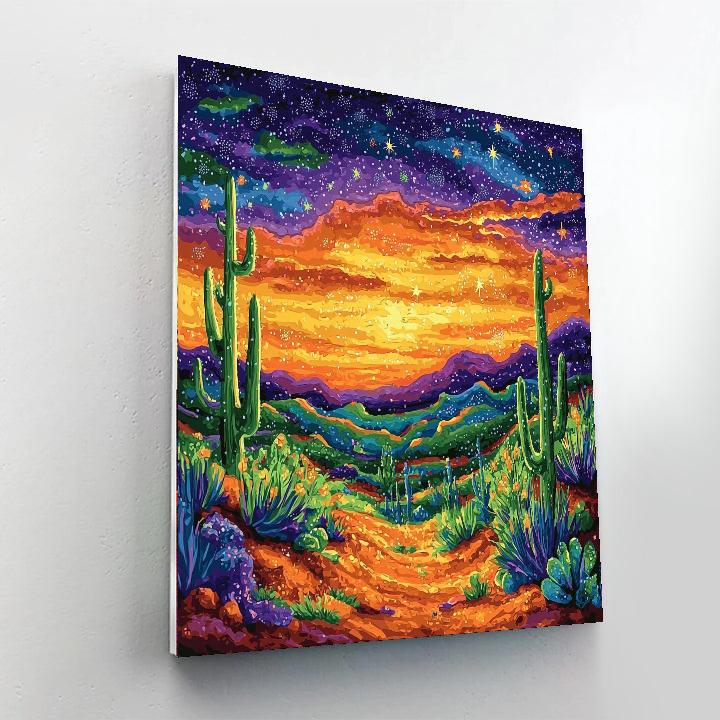 Frida Kahlo Inspired Desert Soul Reverie  Paint By Numbers Art