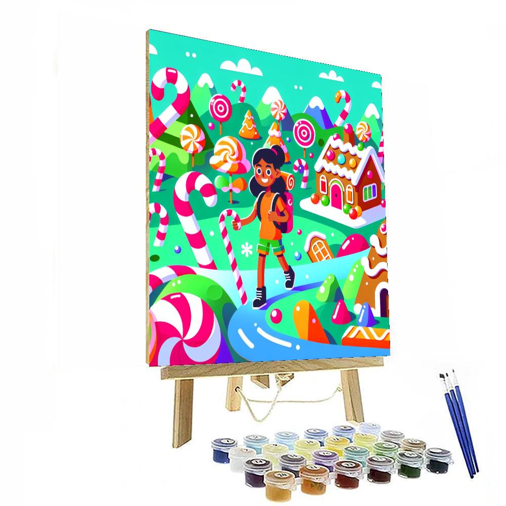 Candyland Kingdom Adventure Painting Number Kit