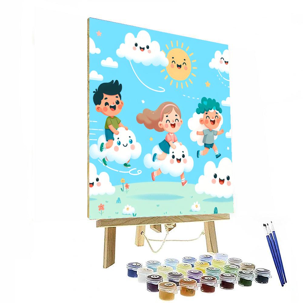 Dreamy Cloud Explorers Painting Number Kit