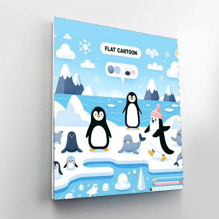 Polar Pals Playdate Painting By Numbers Kit